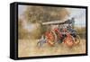 Traction Engine at the Great Eccleston Show, 1998-Peter Miller-Framed Stretched Canvas