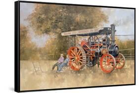 Traction Engine at the Great Eccleston Show, 1998-Peter Miller-Framed Stretched Canvas