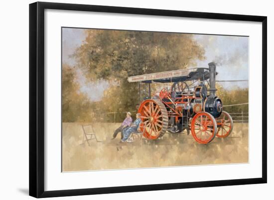 Traction Engine at the Great Eccleston Show, 1998-Peter Miller-Framed Giclee Print