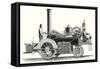 Traction Engine or Steam Car Invented by M. Lotz from Nantes-null-Framed Stretched Canvas