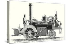 Traction Engine or Steam Car Invented by M. Lotz from Nantes-null-Stretched Canvas