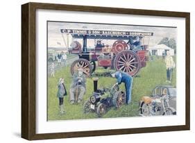 Traction Engines at the Show, 1993-Huw S. Parsons-Framed Premium Giclee Print