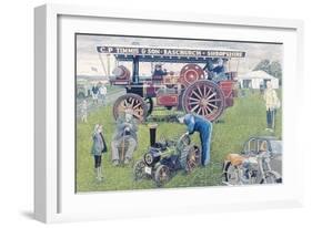 Traction Engines at the Show, 1993-Huw S. Parsons-Framed Giclee Print