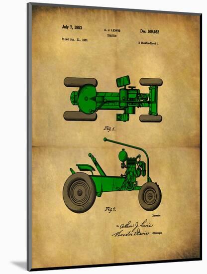 Tractor 1953 - II-Dan Sproul-Mounted Art Print