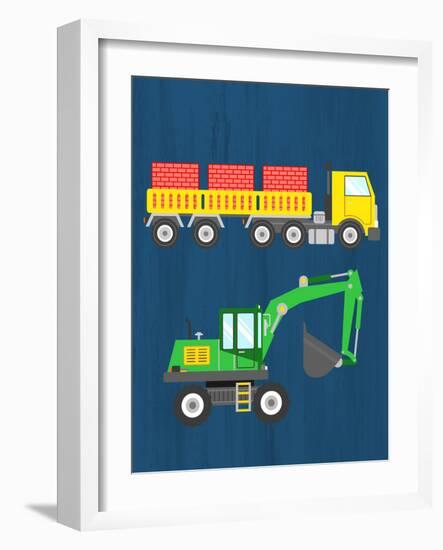 Tractor 3-Kimberly Allen-Framed Art Print