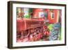 Tractor and Barn-Robert Goldwitz-Framed Premium Giclee Print