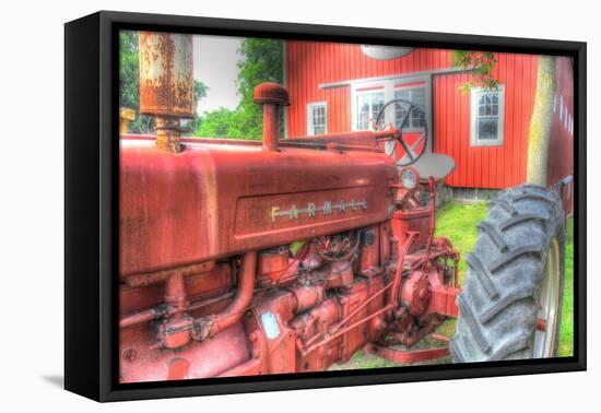 Tractor and Barn-Robert Goldwitz-Framed Stretched Canvas