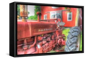 Tractor and Barn-Robert Goldwitz-Framed Stretched Canvas