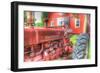 Tractor and Barn-Robert Goldwitz-Framed Giclee Print