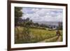 Tractor At Little Eaton-Bill Makinson-Framed Giclee Print