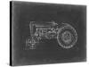 Tractor Blueprint I-Ethan Harper-Stretched Canvas