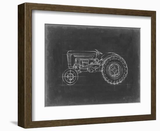 Tractor Blueprint I-Ethan Harper-Framed Art Print