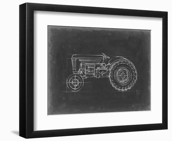 Tractor Blueprint I-Ethan Harper-Framed Art Print