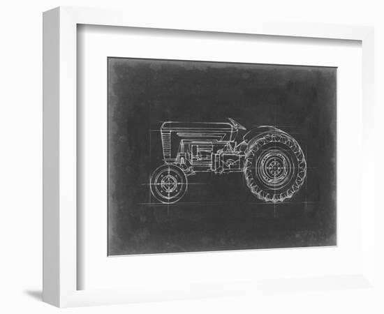 Tractor Blueprint I-Ethan Harper-Framed Art Print