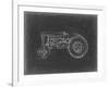 Tractor Blueprint I-Ethan Harper-Framed Art Print