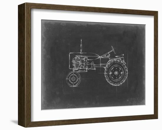 Tractor Blueprint III-Ethan Harper-Framed Art Print