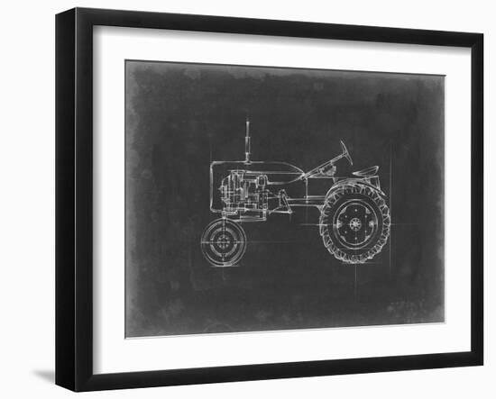 Tractor Blueprint III-Ethan Harper-Framed Art Print