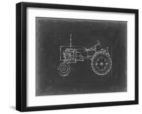 Tractor Blueprint III-Ethan Harper-Framed Art Print