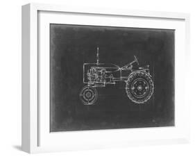 Tractor Blueprint III-Ethan Harper-Framed Art Print