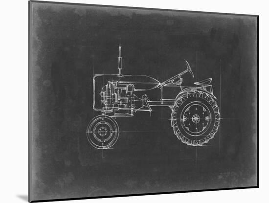 Tractor Blueprint III-Ethan Harper-Mounted Art Print