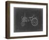 Tractor Blueprint III-Ethan Harper-Framed Art Print