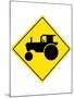 Tractor Crossing Sign Poster-null-Mounted Poster