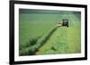 Tractor Cutting Grass for Silage-Jeremy Walker-Framed Photographic Print