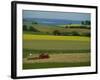 Tractor in Field at Harvest Time, East of Faborg, Funen Island, Denmark, Scandinavia, Europe-Woolfitt Adam-Framed Photographic Print