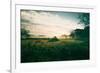 Tractor Landscape, Misty Sonoma County Morning, Bay Area-Vincent James-Framed Photographic Print
