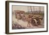 Tractor with Siege Howitzer-null-Framed Giclee Print