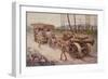 Tractor with Siege Howitzer-null-Framed Giclee Print