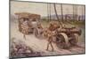 Tractor with Siege Howitzer-null-Mounted Giclee Print