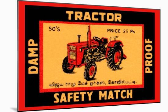 Tractor-null-Mounted Art Print