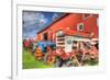 Tractors and Barn-Robert Goldwitz-Framed Giclee Print