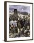 Trade Caravans on the Silk Road, the Great Highway of Central Asia-null-Framed Giclee Print