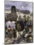 Trade Caravans on the Silk Road, the Great Highway of Central Asia-null-Mounted Giclee Print