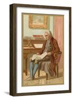 Trade Card Depicting a Portrait of James Watt-null-Framed Giclee Print