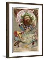 Trade Card for Liebig Meat Extract-null-Framed Giclee Print