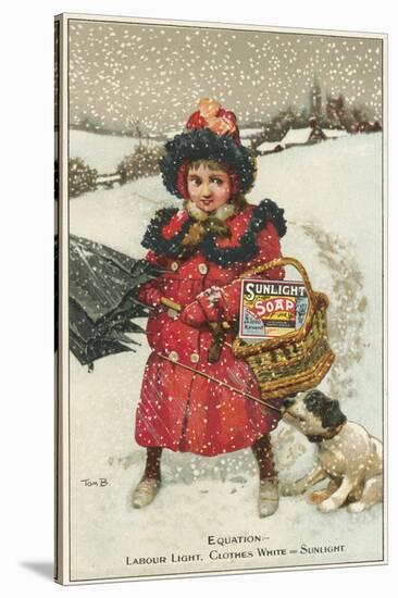 Trade Card for Sunlight Soap, C1900-Tom Browne-Stretched Canvas
