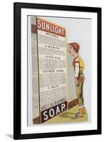 Trade Card for Sunlight Soap, C1900-null-Framed Giclee Print