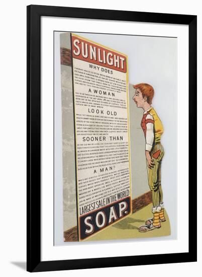 Trade Card for Sunlight Soap, C1900-null-Framed Giclee Print