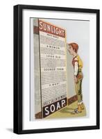 Trade Card for Sunlight Soap, C1900-null-Framed Giclee Print