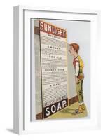 Trade Card for Sunlight Soap, C1900-null-Framed Giclee Print