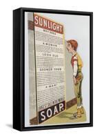 Trade Card for Sunlight Soap, C1900-null-Framed Stretched Canvas
