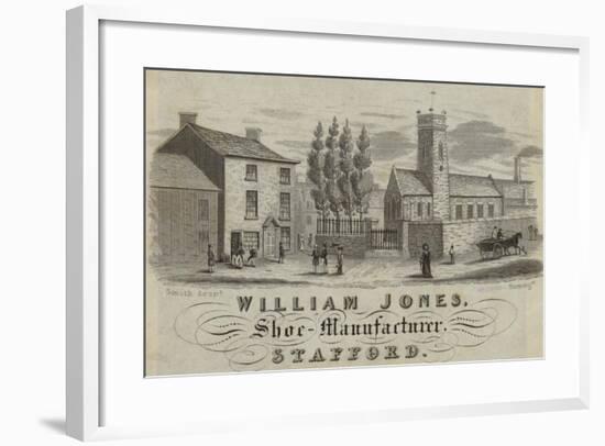 Trade Card for William Jones-null-Framed Giclee Print