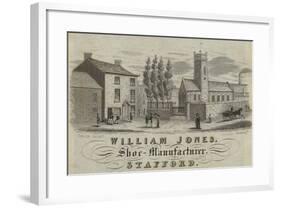 Trade Card for William Jones-null-Framed Giclee Print