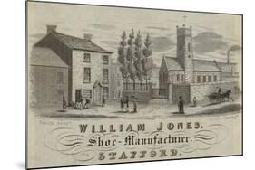 Trade Card for William Jones-null-Mounted Giclee Print