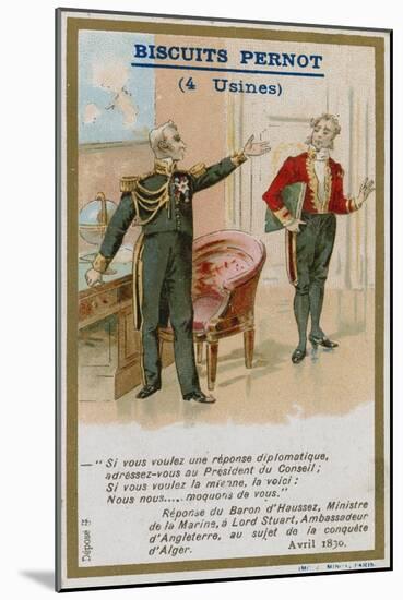 Trade Card Issued with Biscuits Pernot-null-Mounted Giclee Print