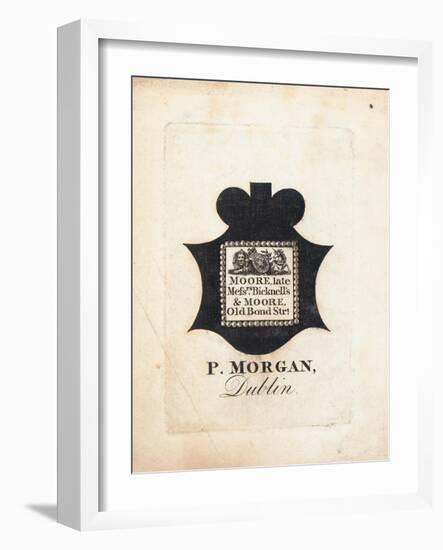 Trade Card, P Morgan-null-Framed Giclee Print