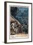 Trade Card Showing French Explorers Attacked in the Congo-Stefano Bianchetti-Framed Giclee Print